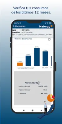 Naturgy Panamá Clientes android App screenshot 1